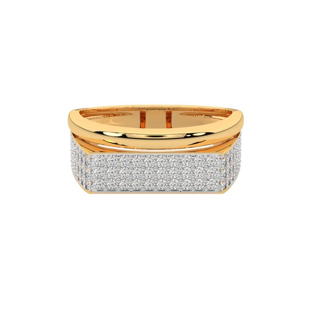 Omar Round Diamond Ring For Men